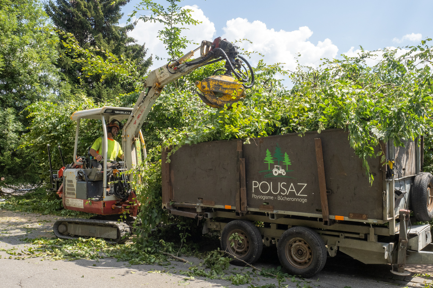 Pousaz-Pelle mécanique 2 Tonnes avec grappin 4